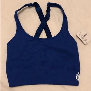 NWT FP MOVEMENT BLUE SPORTS BRA